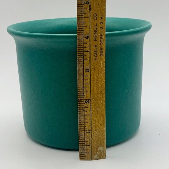 Vintage W. Germany Teal Green Small Planter - Picture 6 of 7